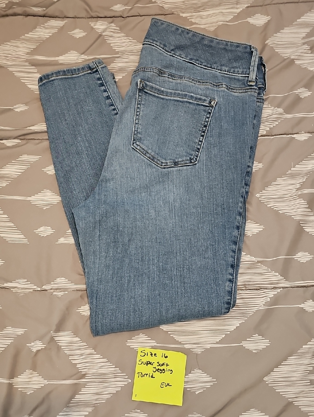 Torrid Light Blue Jeggings - Picture 4 of 4